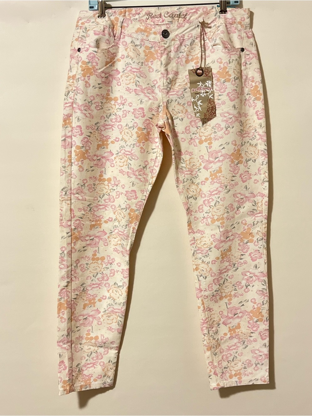 Red Camel AVA Fit Women’s Size 13 Pink Multicolor Skinny Stretch Jeans NWT - Picture 9 of 12